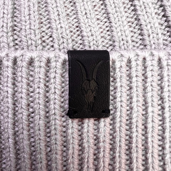 New ALLSAINTS Rib Mix Beanie in Blush color - Picture 3 of 4